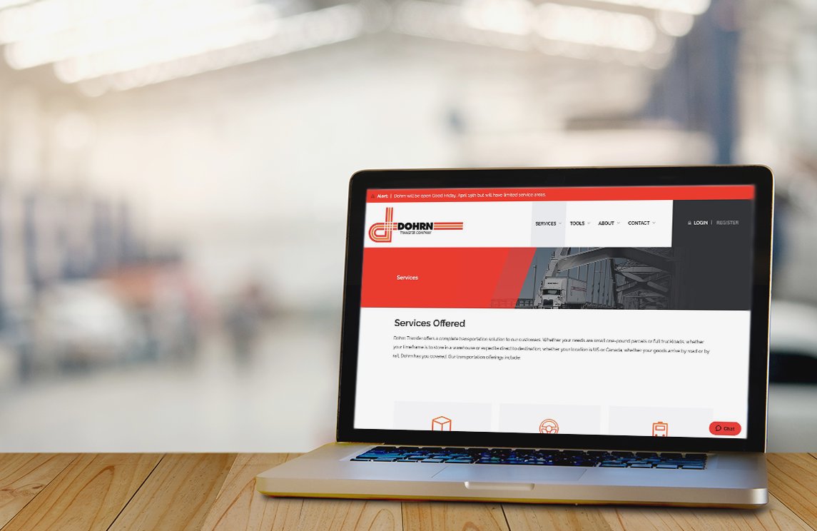 Terrostar's redesign of Dohrn Transfer's website wins two awards